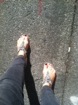  Sandalled feet in BH