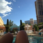 Sin City with Henry James my knees at pool